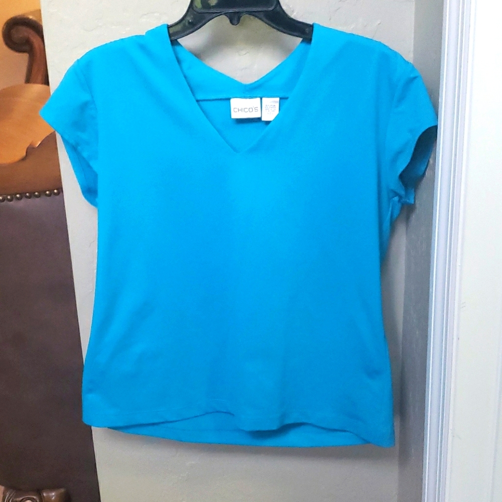 Georgous blue Chico's sz 2 gently worn 2 times